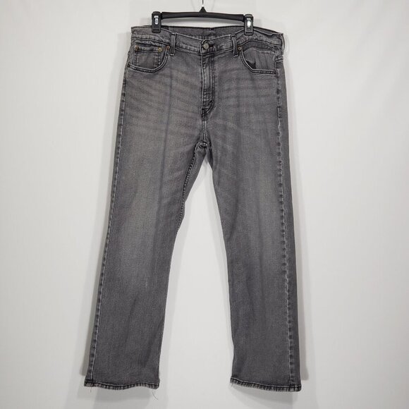Levis 569  Grey Straight Leg Jeans     Men's 36X29 actual size - Picture 1 of 4